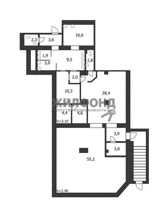 
  Продается универсальное помещение, 147 м², Ленина пр-кт, д. 107
. Фото 2.