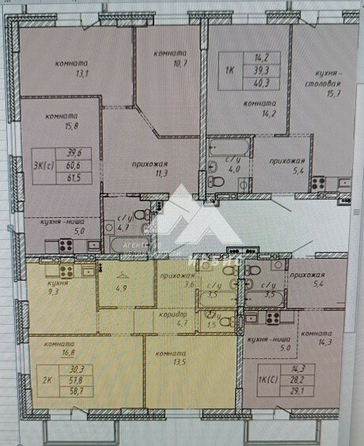 
  Продается 3-комн. квартира, 40.3 м², Юрина/ Кавалерийская ул, д. 118Д
. Фото 1.