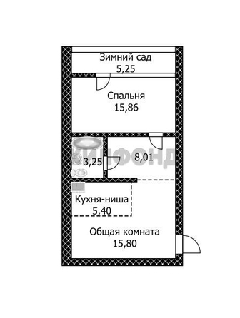 
  Продается 2-комн. квартира, 53.1 м², Песчаная ул
. Фото 7.