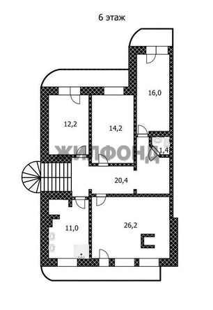 
  Продается 4-комн. квартира, 217.6 м², Попова ул, д. 98а
. Фото 21.