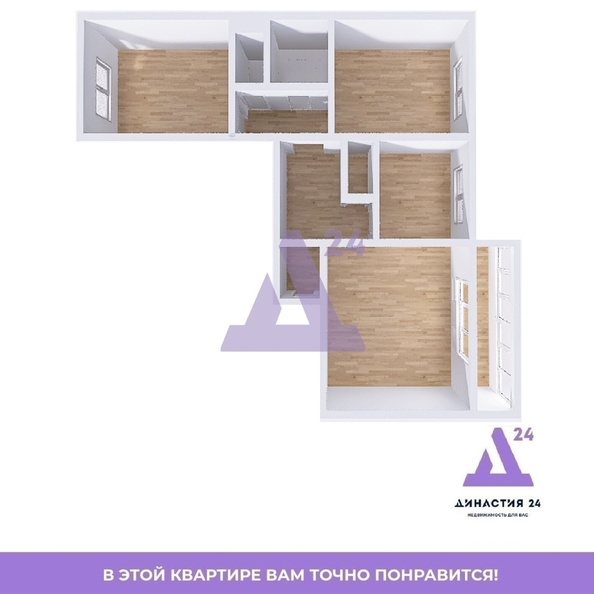 
  Продается 3-комн. квартира, 65.4 м², Строителей пр-кт, д. 34
. Фото 25.