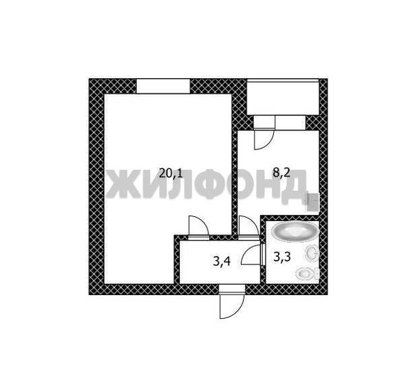 
  Продается 1-комн. квартира, 35 м², Космонавтов ул
. Фото 16.