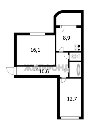 
  Продается 2-комн. квартира, 52.3 м², Кутузова ул
. Фото 25.