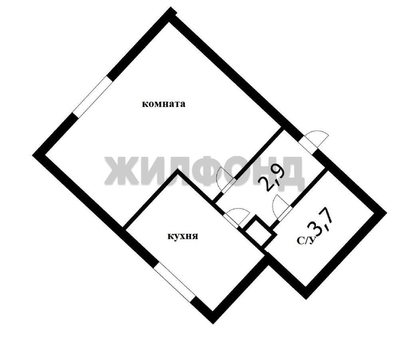 
  Продается студия, 23.7 м², Павловский тракт
. Фото 7.