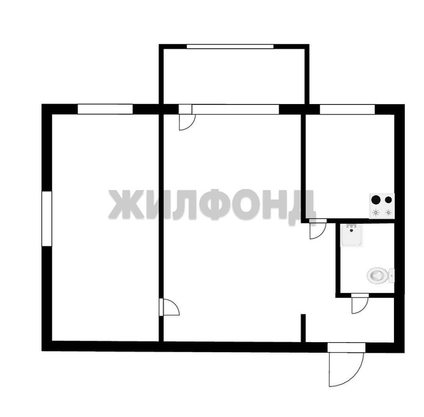 
  Продается 2-комн. квартира, 44.2 м², Юбилейная ул
. Фото 12.