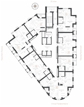 
  Продается 3-комн. квартира 80.65 м², в ЖК Маяковский 2. Фото 1.