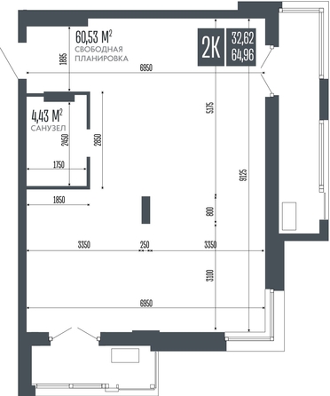 
  Продается 2-комн. квартира 64.96 м², в ЖК Опера Резиденс. Фото 1.