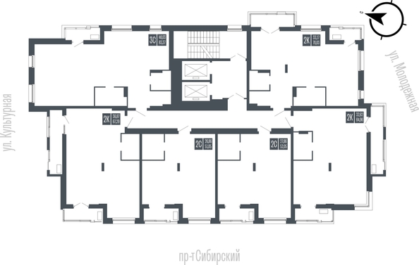 
  Продается 2-комн. квартира 67.29 м², в ЖК Опера Резиденс. Фото 2.