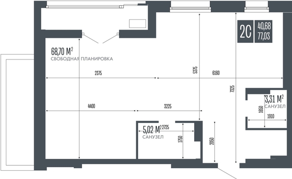 
  Продается 3-комн. квартира 77.12 м², в ЖК Опера Резиденс. Фото 1.