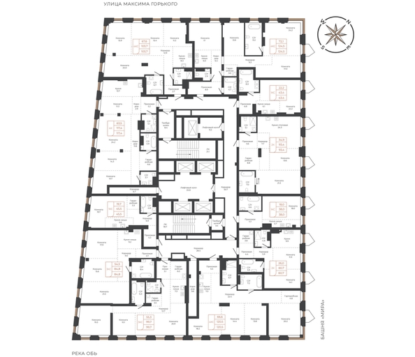 
  Продается 4-комн. квартира 120.6 м², в ЖК Барнаул. Фото 1.