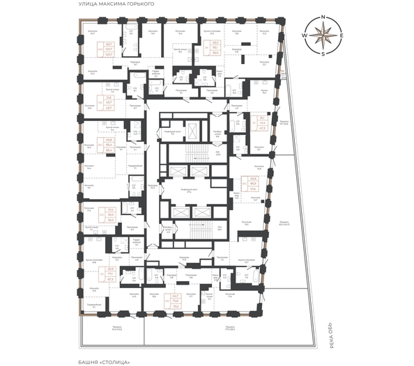 
  Продается студия 43.6 м², в ЖК Барнаул. Фото 1.