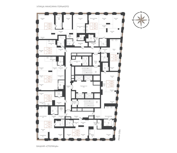 
  Продается 3-комн. квартира 84.9 м², в ЖК Барнаул. Фото 1.