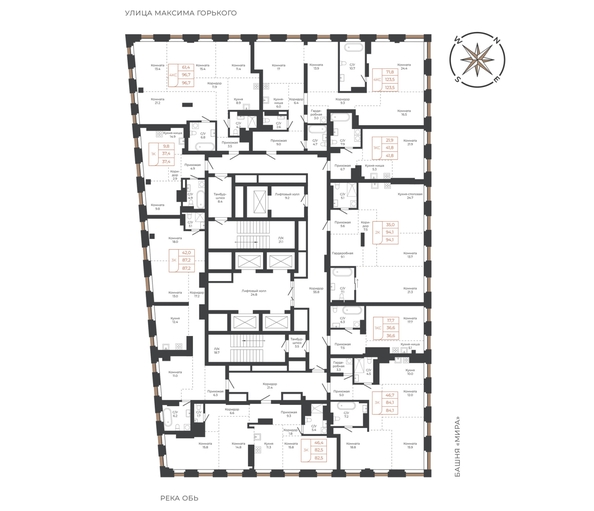
  Продается студия 36.2 м², в ЖК Барнаул. Фото 1.