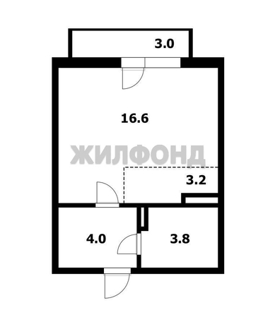 
  Продается студия 27.4 м². Фото 15.