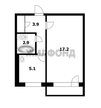 
  Продается 1-комн. квартира 29.9 м². Фото 18.