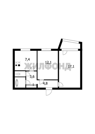 
  Продается 2-комн. квартира 51 м². Фото 16.