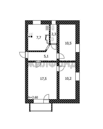 
  Продается 3-комн. квартира 53.3 м². Фото 14.