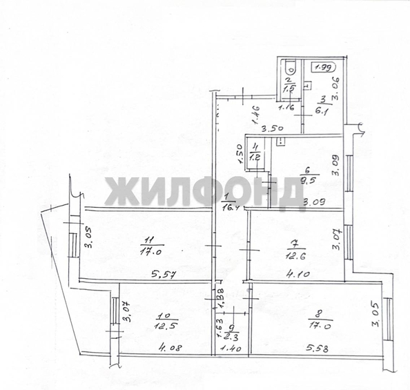 
  Продается 4-комн. квартира 97.1 м². Фото 26.