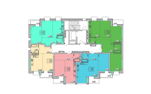 
  Продается 2-комн. квартира 51.9 м², в ЖК Ёлки, дом 2. Фото 1.