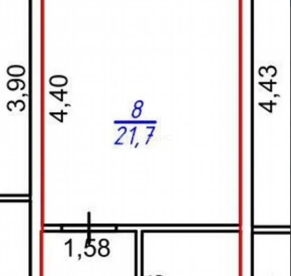 
  Продам студия 21.7 м². Фото 9.