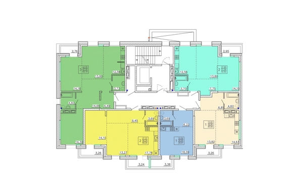 
  Продается 2-комн. квартира 57.4 м², в ЖК Ёлки, дом 1. Фото 1.