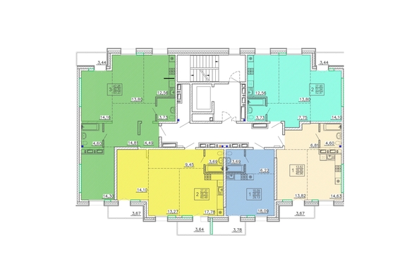 
  Продается 2-комн. квартира 60.48 м², в ЖК Ёлки, дом 3. Фото 1.