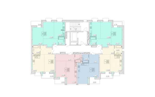 
  Продается 1-комн. квартира 40.99 м², в ЖК Ёлки, дом 3. Фото 1.