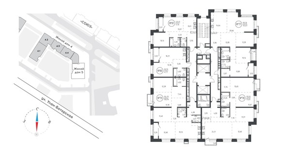 
   Продам 1-комнатную, 41.41 м², СОЮЗ PRIORITY, дом 5

. Фото 1.