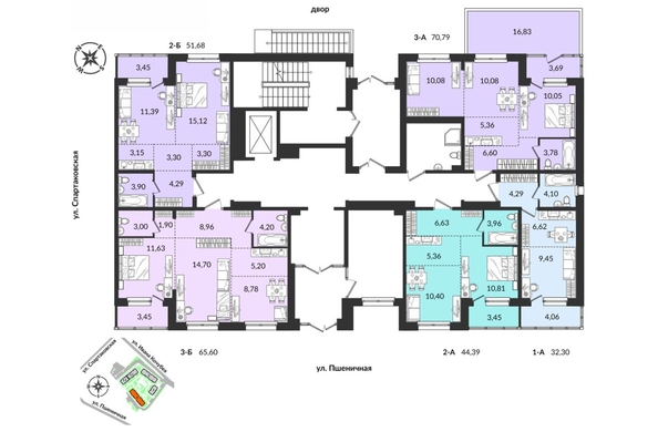 
   Продам 3-комнатную, 70.79 м², Источник, дом 4

. Фото 3.