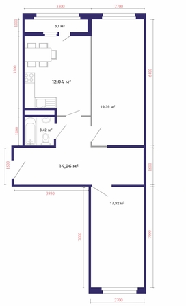 
  Продается 2-комн. квартира, 71.75 м², ЖК Юго-Западный, дом 17
. Фото 5.