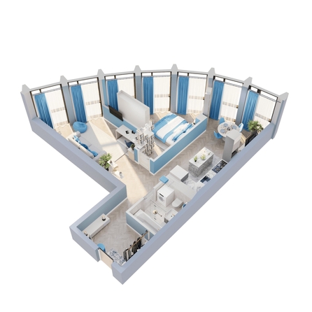 
  Продается 2-комн. квартира 66.65 м², в ЖК Звезды, дом 2. Фото 3.