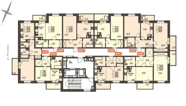 
   Продам 1-комнатную, 41.44 м², Очаг, блок-секция 7

. Фото 2.