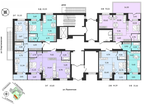 
   Продам 2-комнатную, 51.1 м², Источник, дом 4

. Фото 2.