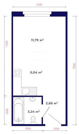 
   Продам студию, 22.73 м², Юго-Западный, дом 17

. Фото 15.