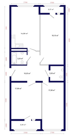 
   Продам 3-комнатную, 91.05 м², Юго-Западный, дом 17

. Фото 8.