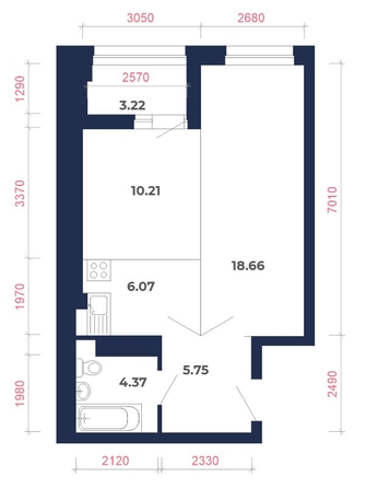 
   Продам 2-комнатную, 48.29 м², Академика Герасимова, 12

. Фото 4.