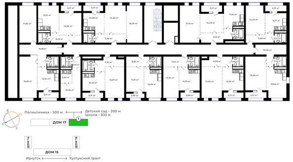 
   Продам 2-комнатную, 60.56 м², Юго-Западный, дом 17

. Фото 5.