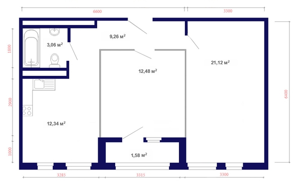 
  Продается 2-комн. квартира, 60.56 м², ЖК Юго-Западный, дом 17
. Фото 5.