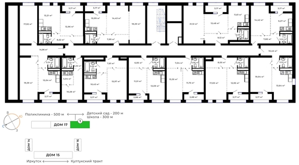 
   Продам 1-комнатную, 49.54 м², Юго-Западный, дом 17

. Фото 2.