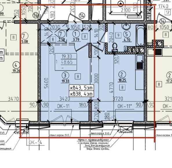 
   Продам 1-комнатную, 48.3 м², Красного Восстания ул, 24

. Фото 3.