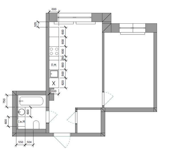 
   Продам 2-комнатную, 41.1 м², Култукская ул, 16

. Фото 1.