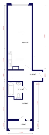 
  Продается 2-комн. квартира, 50.45 м², ЖК Юго-Западный, дом 17
. Фото 3.
