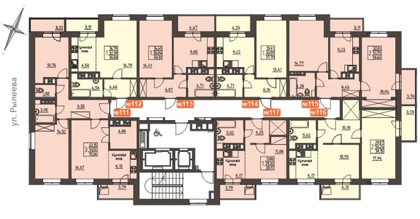 
   Продам 2-комнатную, 58.2 м², Очаг, блок-секция 8

. Фото 2.