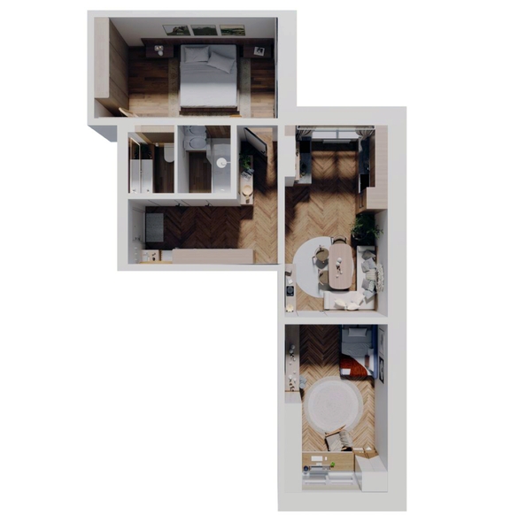 
  Продается 2-комн. квартира, 65.2 м², ЖК Стрижи Сити, блок-секции 6,7
. Фото 1.