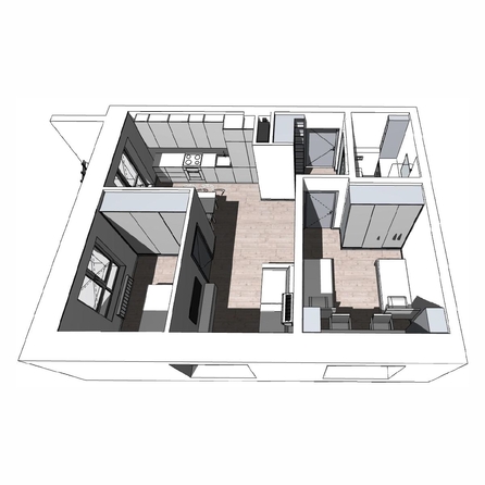 
   Продам 2-комнатную, 56.2 м², Центральная ул (Стрижи кв-л), 15

. Фото 14.