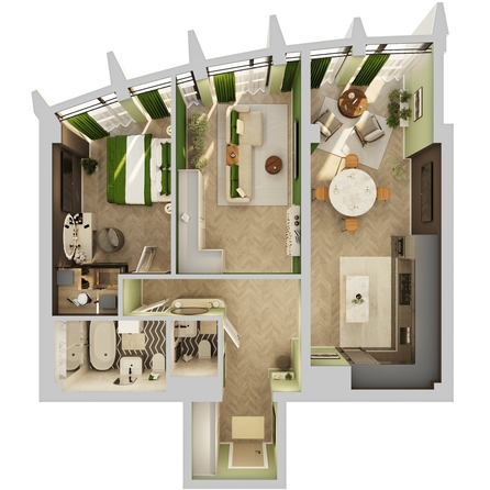 
   Продам 2-комнатную, 81.27 м², Звезды, дом 1

. Фото 2.