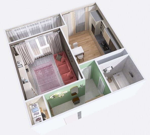 
   Продам 1-комнатную, 37.72 м², Юго-Западный, дом 17

. Фото 6.