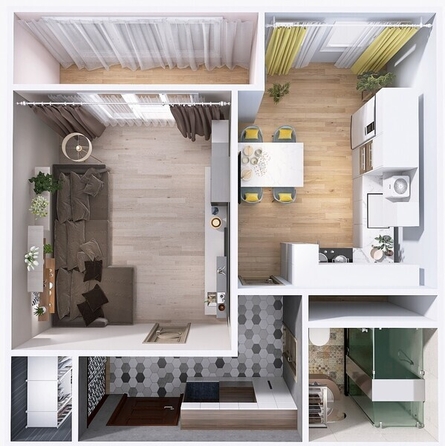 
  Продается 1-комн. квартира, 40.85 м², ЖК Юго-Западный, дом 17
. Фото 7.