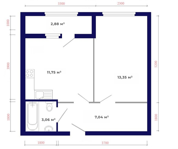
  Продается 1-комн. квартира, 38 м², ЖК Юго-Западный, дом 17
. Фото 14.