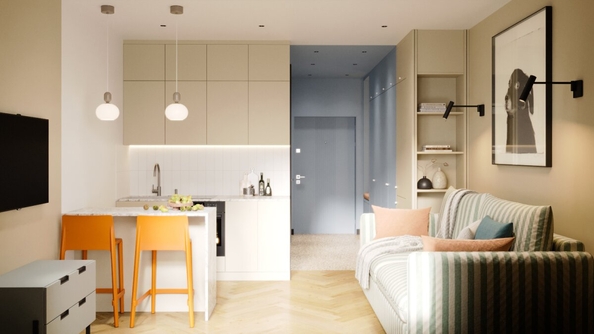 
   Продам 1-комнатную, 25.7 м², Квартал Стрижи, 3 очередь, дом 1

. Фото 6.